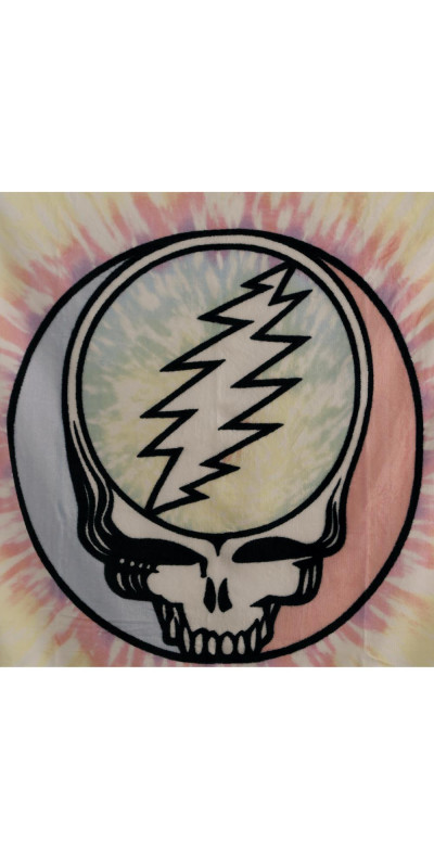 Grateful Dead SYF Pastel Tie-Dye Fleece Throw Blanket 50x60 *SALE*