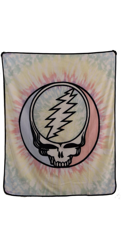 Grateful Dead SYF Pastel Tie-Dye Fleece Throw Blanket 50x60 *SALE*