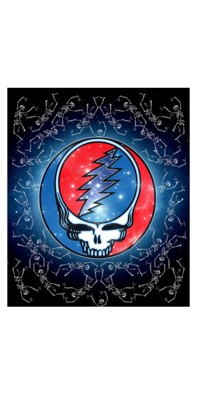 Grateful Dead SYF Galaxy Fleece Throw Blanket 50x60
