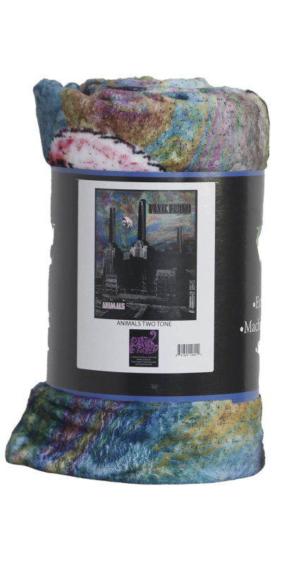 Pink Floyd Fleece Throw Blanket Animals Two Tone 50x60
