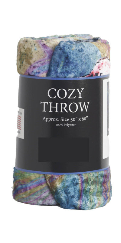 Pink Floyd Fleece Throw Blanket Animals Two Tone 50x60