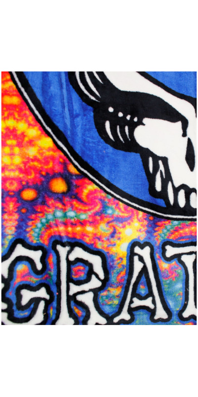 Grateful Dead SYF Fractals Fleece Throw Blanket 50x60