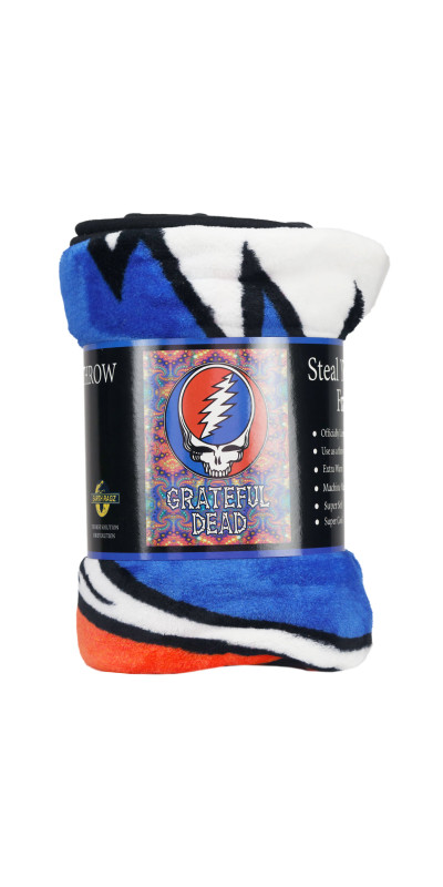 Grateful Dead SYF Fractals Fleece Throw Blanket 50x60