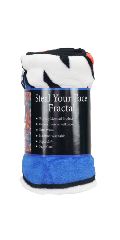 Grateful Dead SYF Fractals Fleece Throw Blanket 50x60