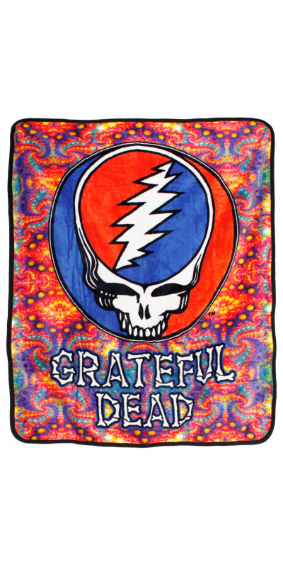 Grateful Dead SYF Fractals Fleece Throw Blanket 50x60
