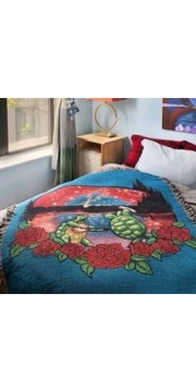 Grateful Dead Terrapin Lake Woven Cotton Blanket 53x69