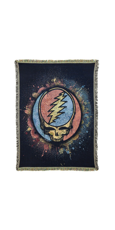 Grateful Dead SYF Splatter Woven Cotton Blanket 53x69