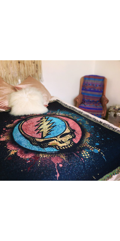 Grateful Dead SYF Splatter Woven Cotton Blanket 53x69