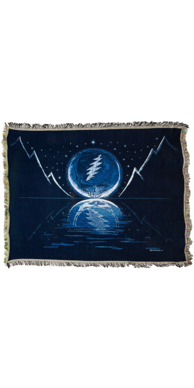 Grateful Dead Blue Moon SYF Woven Cotton Blanket 53x69