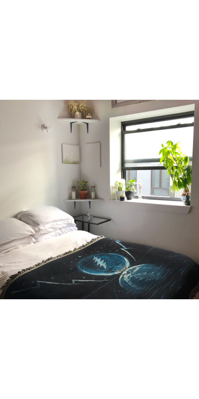 Grateful Dead Blue Moon SYF Woven Cotton Blanket 53x69