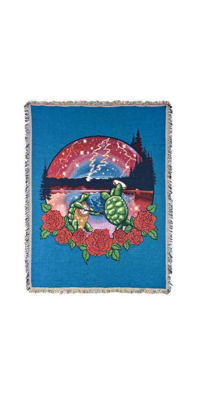 Grateful Dead Terrapin Lake Woven Cotton Blanket 53x69