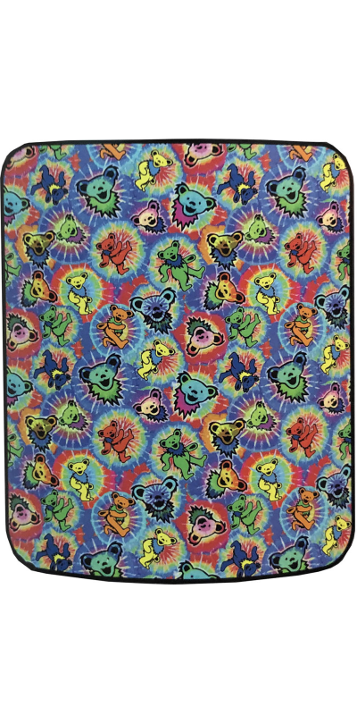 Grateful Dead Tie Dye Bear Splash Fleece Throw Blanket 50x60