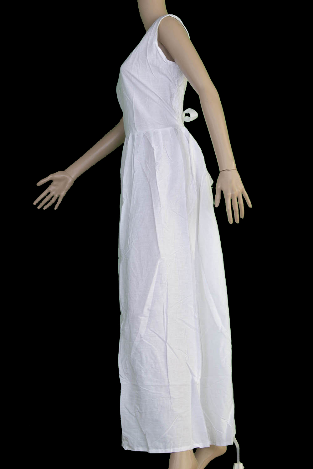 Blank White Rayon Long Dress for Custom ...