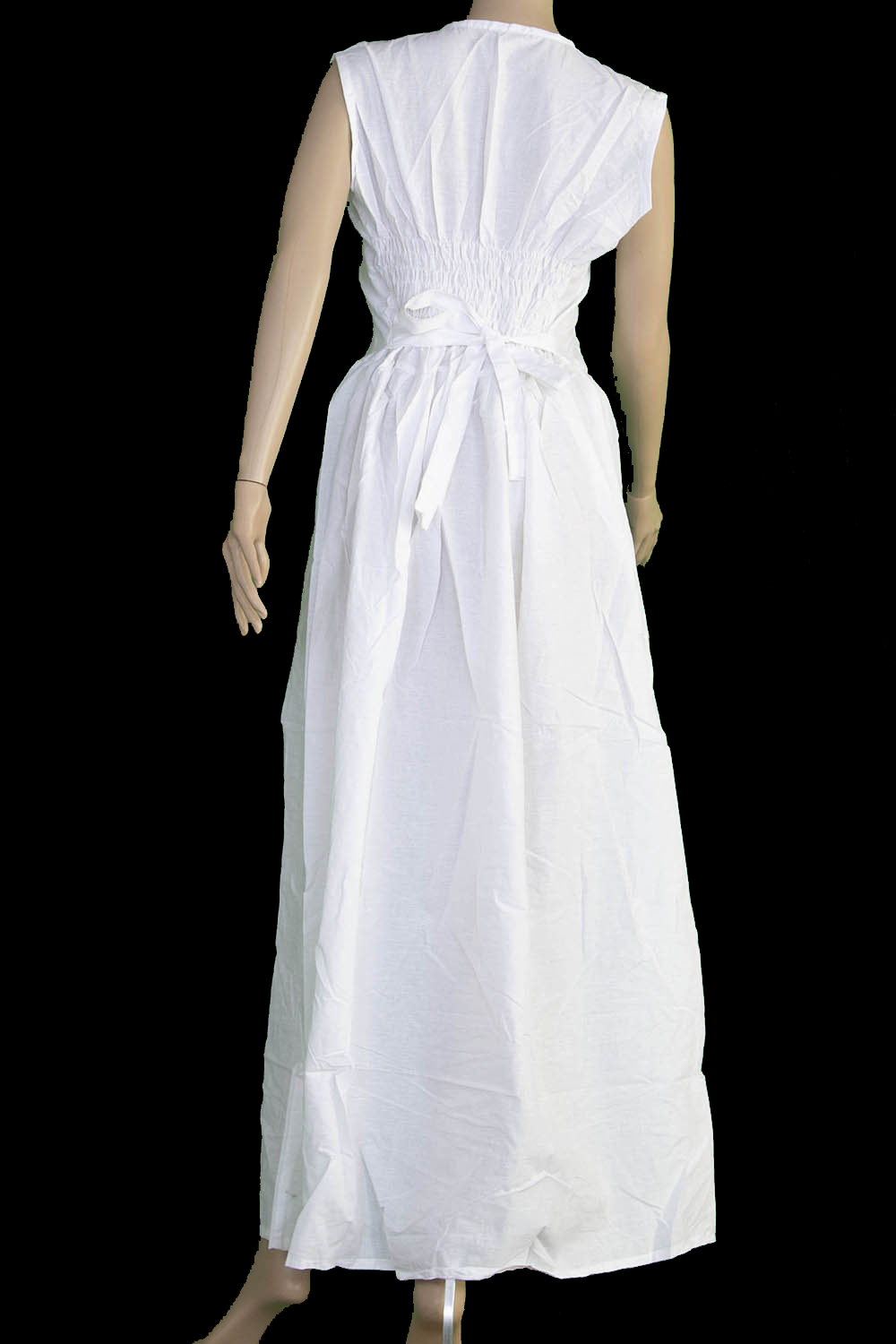 Blank White Rayon Long Dress for Custom ...