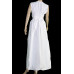 Blank White Long Dress for Tie-Dyeing 100% Rayon 