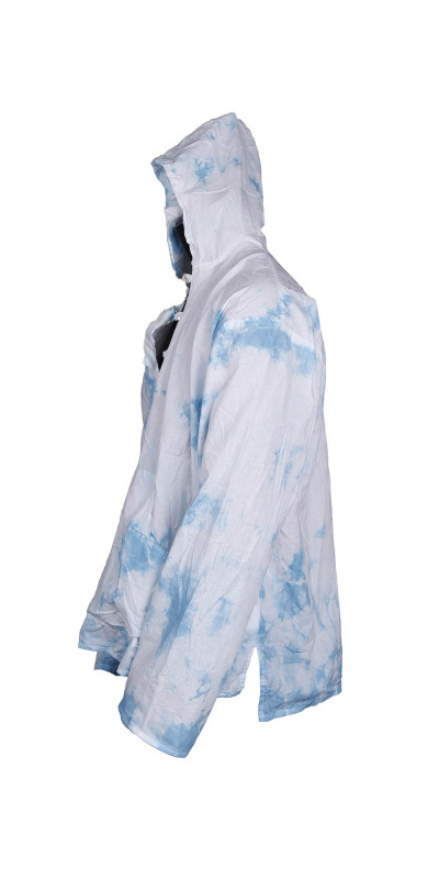 Blank White Lightweight Hooded Pullover for Tie-Dyeing 100% Cotton LARGE ONLY