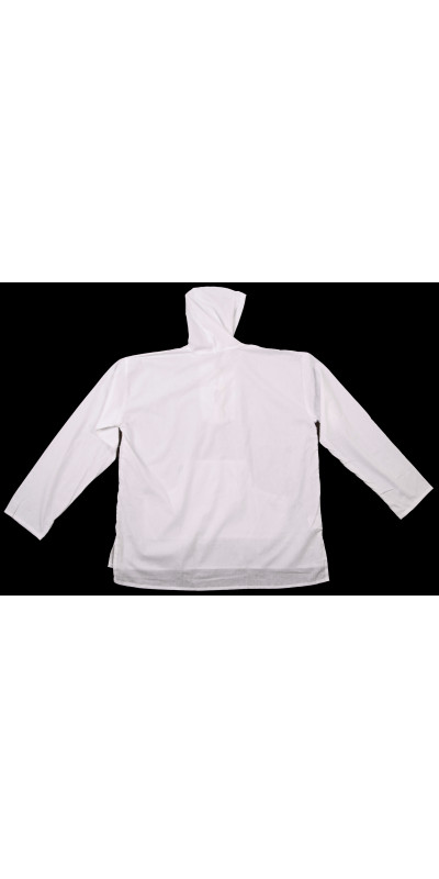 Blank White Lightweight Hooded Pullover for Tie-Dyeing 100% Cotton LARGE ONLY