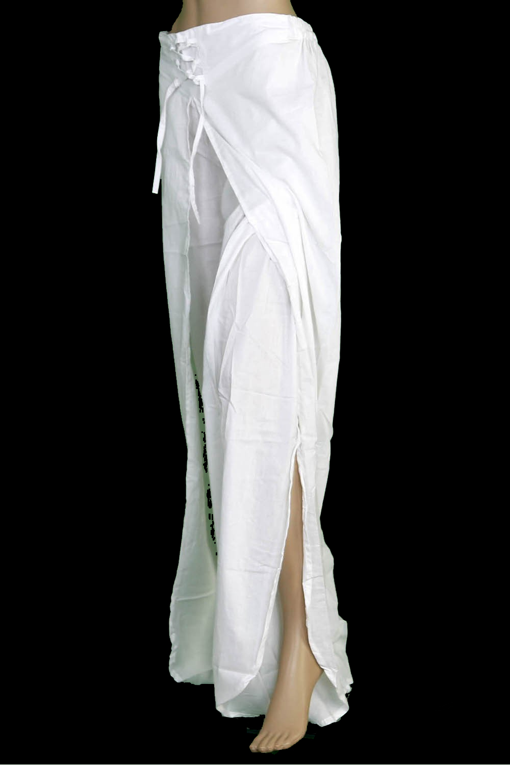 Blank White Wrap Pants for Tie-Dyeing 100% Rayon 