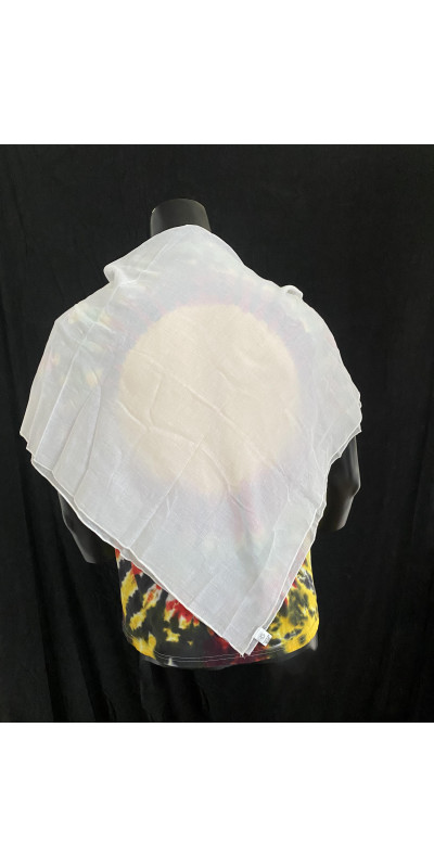 **NEW** Blank White Scarf for Tie-Dyeing 39x40 100% Voile Cotton