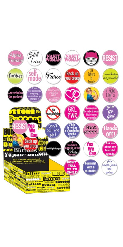 Women's Rights Button Box