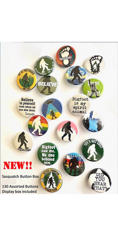 Bigfoot Sasquatch Button Box