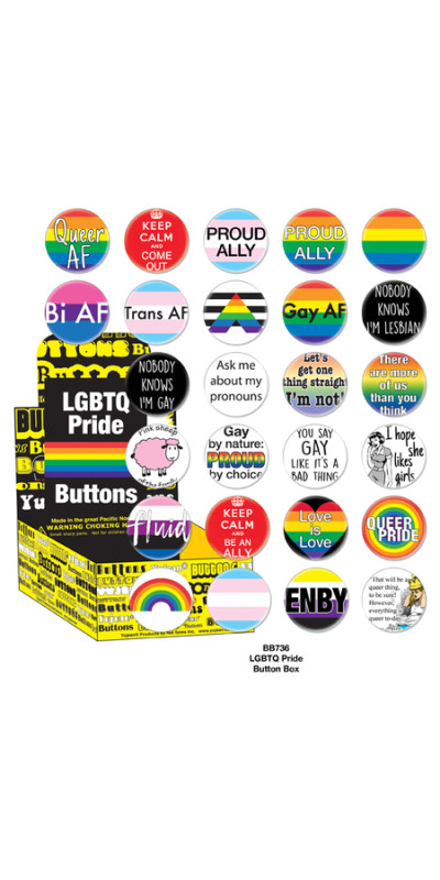 LGBTQ Pride Button Box