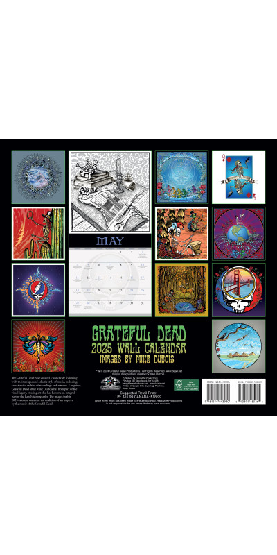 2025 Grateful Dead Wall Calendar