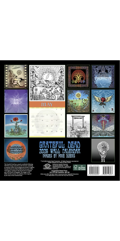 2026 Grateful Dead Official Wall Calendar **SALE**