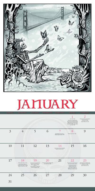 2027 Grateful Dead Official Wall Calendar  IN STOCK!