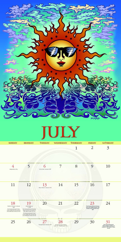 2027 Grateful Dead Official Wall Calendar  IN STOCK!