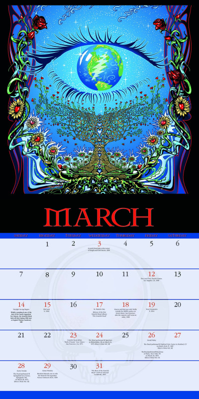 2027 Grateful Dead Official Wall Calendar  IN STOCK!