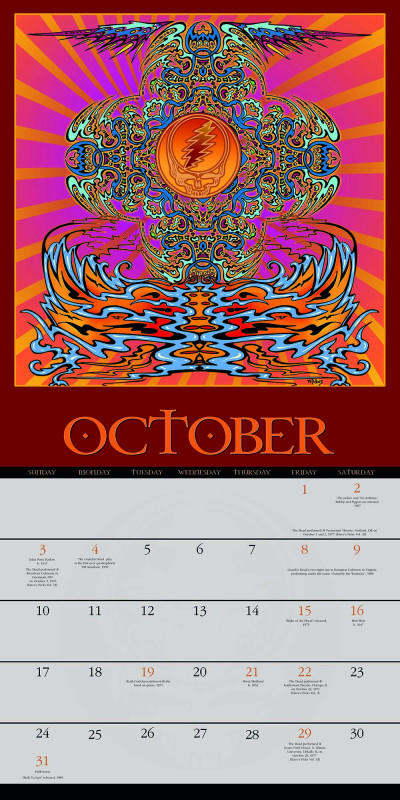 2027 Grateful Dead Official Wall Calendar  IN STOCK!