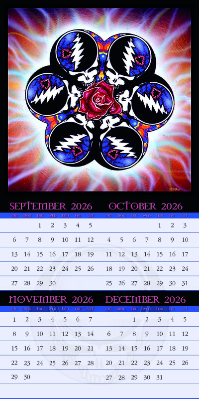 2027 Grateful Dead Official Wall Calendar  IN STOCK!