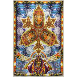 Healing Fractal Heady Art Print Tapestry 53x85 - Artwork by Chris Dyer