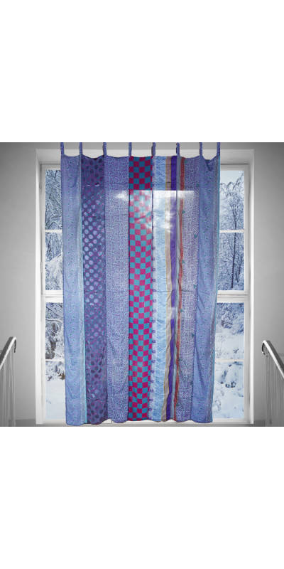 Sari Curtain 54 x 86 Inches - Velvet Sea
