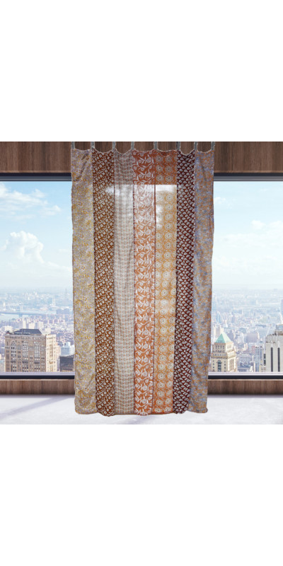 Sari Curtain 54 x 86 Inches - Golden Road