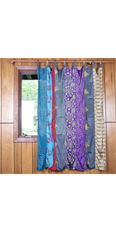 Sari Curtain 54 x 63 Inches - Velvet Sea