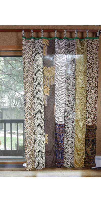 Sari Curtain 54 x 86 Inches - Sand