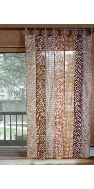 Sari Curtain 54 x 86 Inches - Golden Road