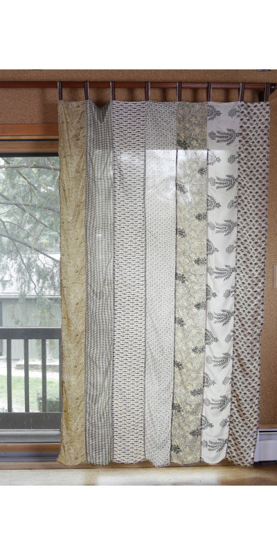 Sari Curtain 54 x 86 Inches - Sand