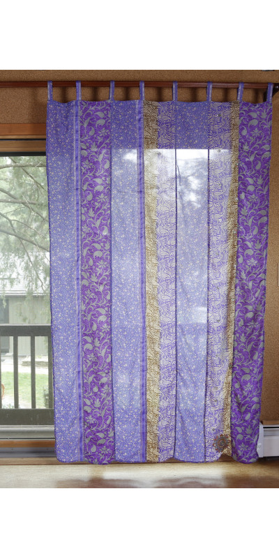 Sari Curtain 54 x 86 Inches - Purple Rain