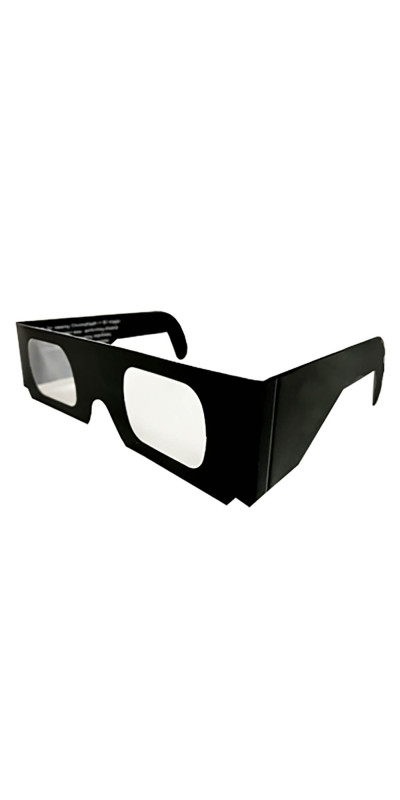 3D Paper Glasses BLACK