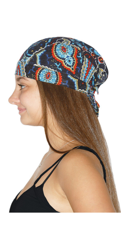 Doo Rag - '80s Paisley Electric Blue *CLEARANCE*