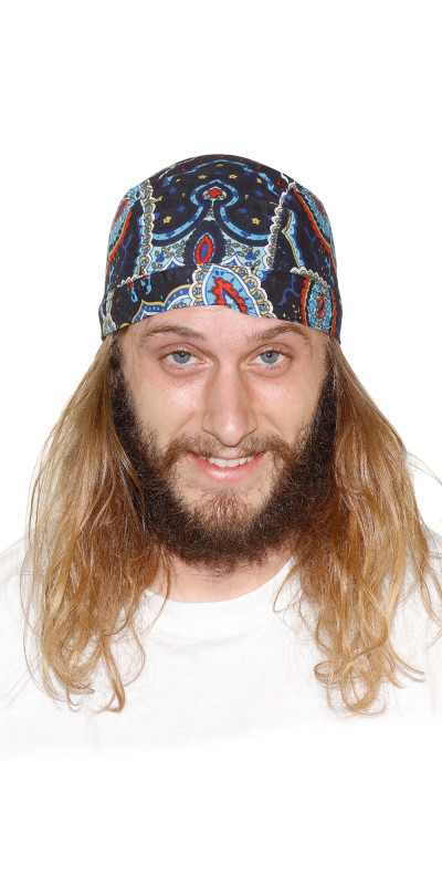 Doo Rag - '80s Paisley Electric Blue *CLEARANCE*