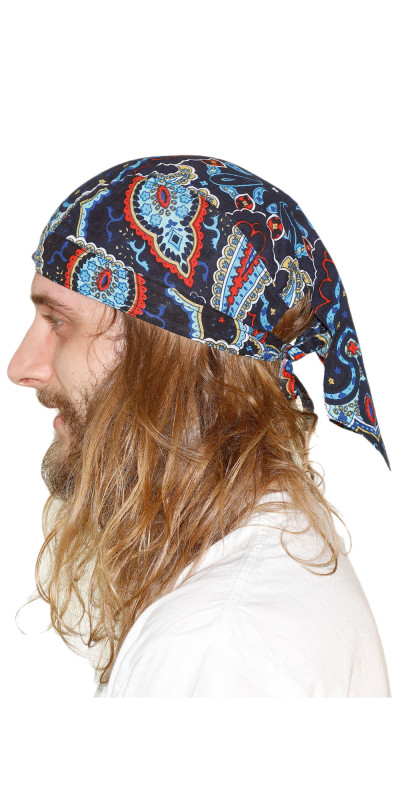 Doo Rag - '80s Paisley Electric Blue *CLEARANCE*