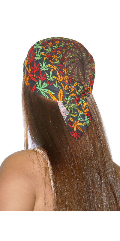 Doo Rag - Rasta Leaf Spiral *CLEARANCE*