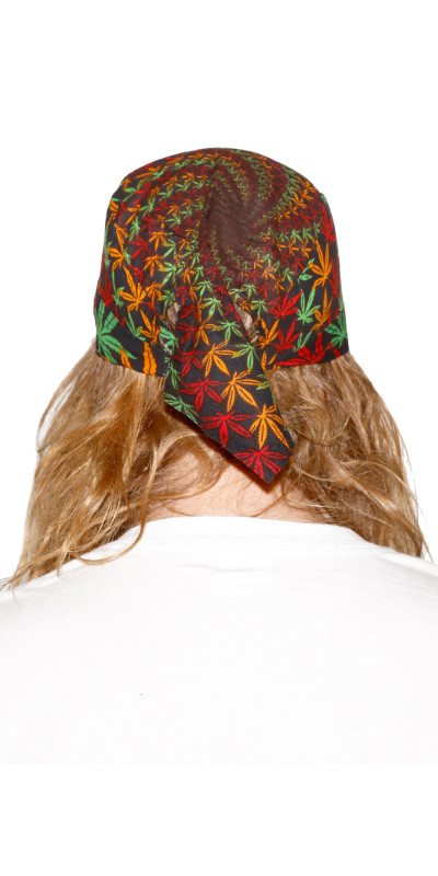 Doo Rag - Rasta Leaf Spiral *CLEARANCE*