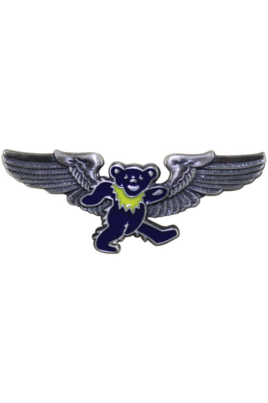 Grateful Dead Blue Bear Pilot Pin Rockwings