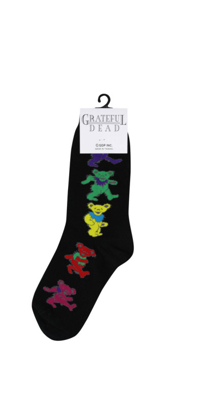 Ladies' Black Dancing Bear Grateful Dead Socks