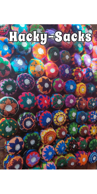 Assorted Guatemalan Hacky Sack Footbags in Bulk